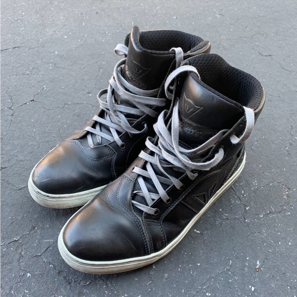 Dainese Black and Gray motorcycle high-top Sneakers size 9
